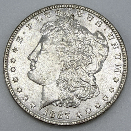 1887 $1 Morgan Dollar Silver BU Philadelphia #005 1887 $1 Morgan Dollar Silver BU Philadelphia #005