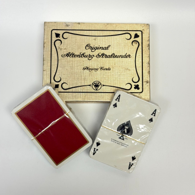 1970s Altenburg-Stralsunder 2 Deck Playing Cards West Germany Original Box 1970s Altenburg-Stralsunder 2 Deck Playing Cards West Germany Original Box