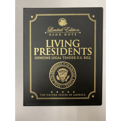 LIVING PRESIDENTS U.S $2 Bill w/ Coin Statehood Quarter Set LARGE 8x10 DISPLAY LIVING PRESIDENTS U.S $2 Bill w/ Coin Statehood Quarter Set LARGE 8x10 DISPLAY