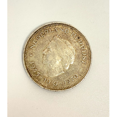 1970 10 Gulden Silver Coin, Netherlands 1970 10 Gulden Silver Coin, Netherlands