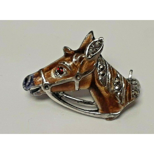 Alice Caviness Sterling Silver Designer Horse Pin Brooch Alice Caviness Sterling Silver Designer Horse Pin Brooch