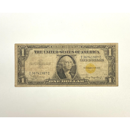 1935 A $1.00 One Dollar North African World War 2 Yellow Seal I36741987C 1935 A $1.00 One Dollar North African World War 2 Yellow Seal I36741987C